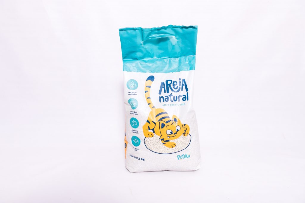 Areia Natural Ultra Absorvente para gato da Petiko