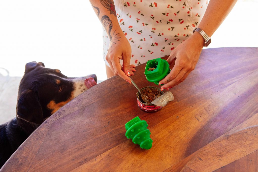 Brinquedo recheável árvore de Natal do BOX.Petiko para cães