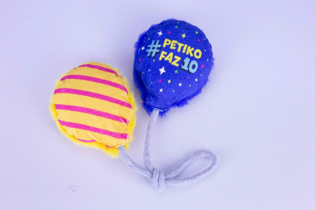 Brinquedo de pelúcia Balão da Década do BOX.Petiko para cães