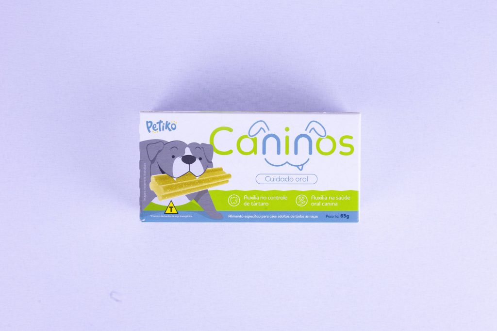 Petisco dental care Caninos do BOX.Petiko para cães